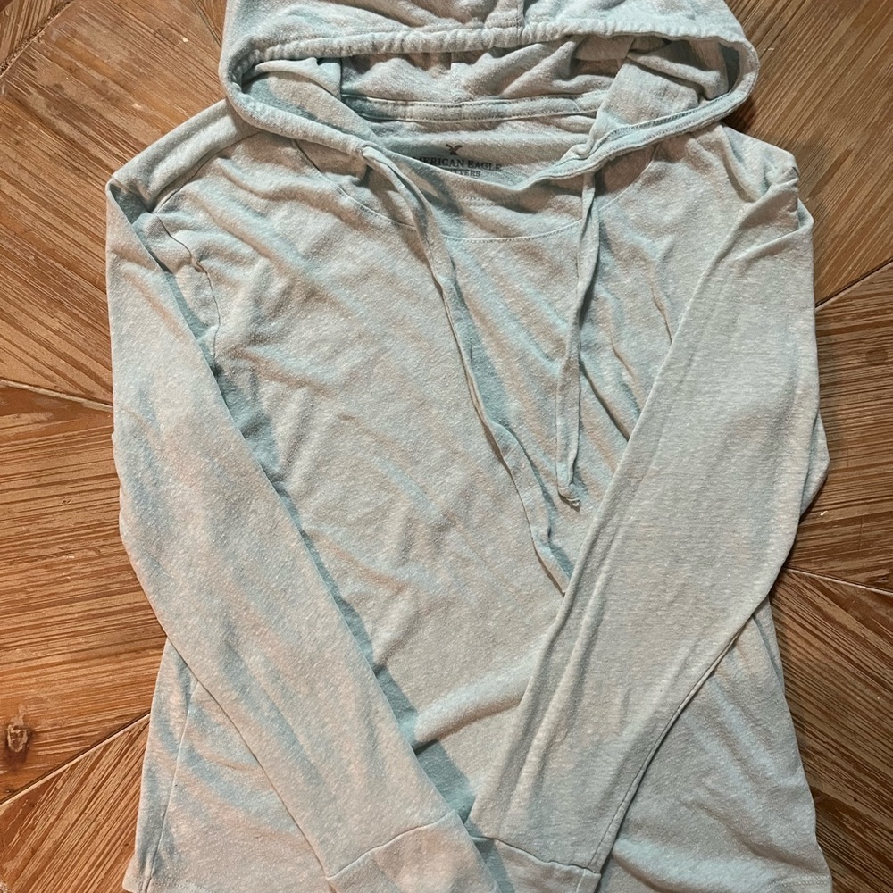 American Eagle Outfitters Light Blue Hoodie